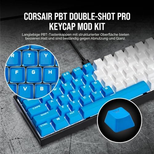 Corsair PBT Double-Shot Pro Keycap Mod Kit, blau – Ansicht 2