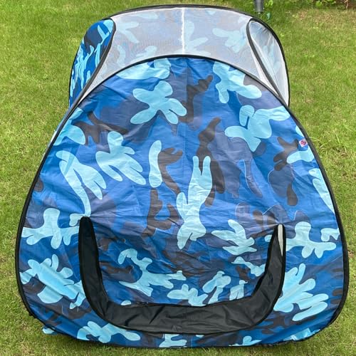 Image of Play House Foldable One Side Round Tent House for Kids Lightweight and Portable |Foldable Tent House for Kids Activity Indoor Outdoor |Play Tent House for Multi Purpose (Multi Color-Jungle)