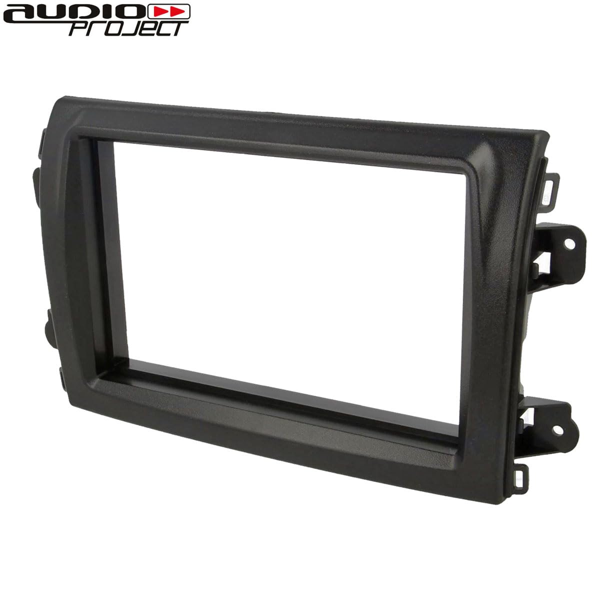 Audioproject A461 – Mascherina autoradio 2 DIN compatibile per Fiat Ducato serie 8 dal 2021 doppio DIN per radio auto, colore nero