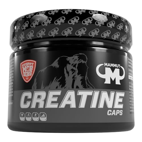 Mammut Nutrition Creatine Monohydrat Kapseln – 240 Tabletten – Reines Kreatin kann zur Steigerung der körperlichen Leistung bei intensiven Belastungen helfen– magnesiumoptimiert – hochdosiert