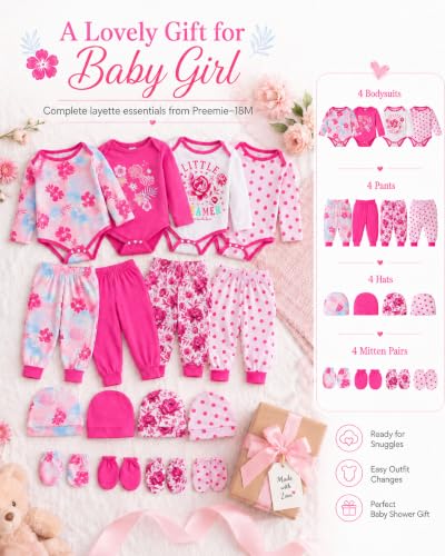 Image of Baby Boy Girl Clothes Preemie Newborn Must Have Infant Essentials Outfits 20 Piece Clothing 0-18 Months