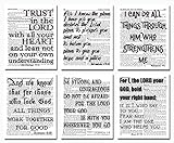 Spiritual Room Decor. Jeremiah 29:11 Proverbs 3:5 Joshua 1:9 Philippians 4:13 Romans 8:28 Isaiah 41:13 - Bible Verses Wall Art Prints - Set of 6 (8x10) Biblical Quotes - Christian Faith Gifts Decor