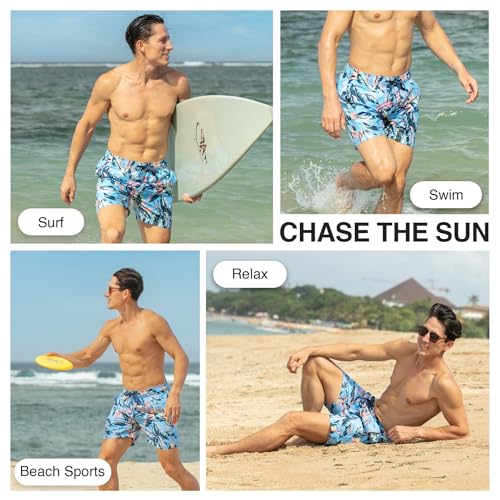 Image of Kanu Surf Men's Troy Stripe Swim Trunks