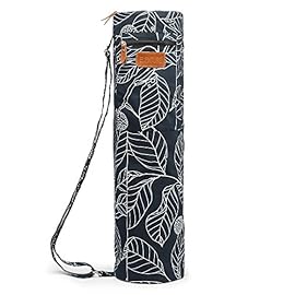 ELENTURE Yoga Mat Bag for Women & Men,Travel Yoga Gym Bag for 1/4″ 1/3″ Thick Exercise Yoga Mat, Full-Zip Yoga Mat Carrier Bag for Class workout Park with Pockets and Adjustable Strap