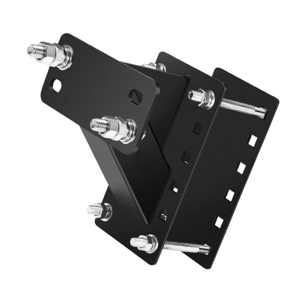 Soporte de neumático de remolque ajustable de acero resistente con revestimiento negro para llantas de 4/5/6 agujeros, soporte universal de repuesto para caravanas y remolques de barco