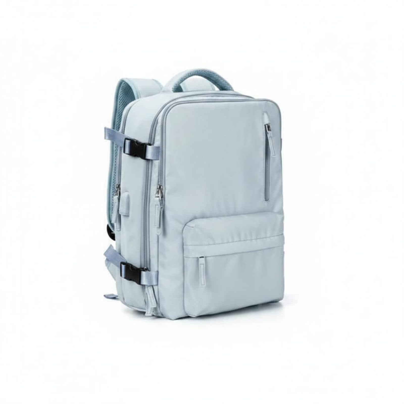 URJIX™ Water-Resistant Travel Laptop Backpack USB Sky Blue | Organization Laptop Storage Travel Practical Sky Blue-image-12
