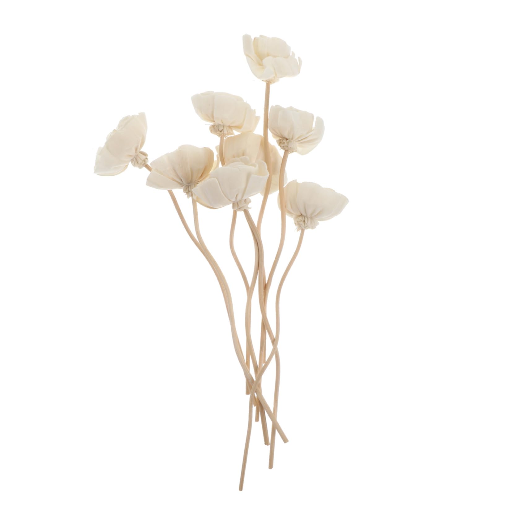OUNONA 4 Sätze Aromatherapie-Rattan Für Zuhause Diffusorsticks Mit Blumen Rattanstöcke Rattanblumen Blumenduft Diffusor Duftstäbchen Für Ätherische Öle Weiß 8 Stück * 4