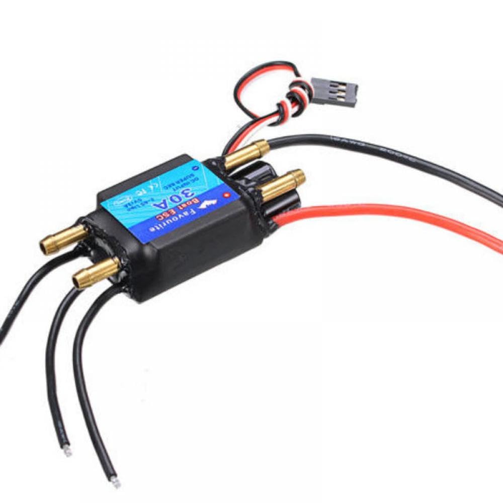 FVT 30A Brushless ESC per barche RC con compatibilità 2-6s e 5 V 3A BEC e di raffreddamento ad acqua