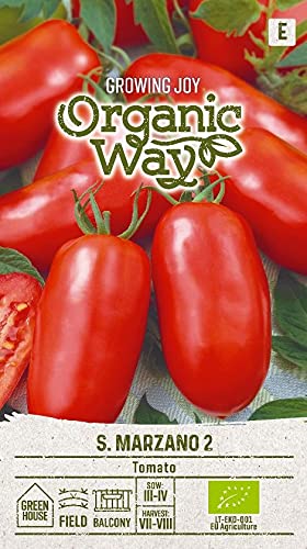 Organic Way | TOMATE SAN MARZANO 2 semillas | Semillas de hortalizas | 1 paquete