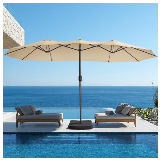 Best extra large patio umbrella Large 15ft Double-Sided Patio Umbrella