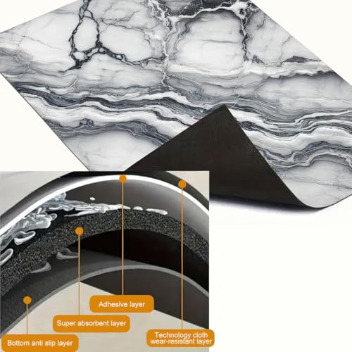 Image of HOMETITUTE Marble Stove Top Cover 28x20 Diatomite Modern Heat Mat | Electric stove decoration