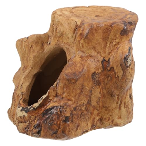 SEWOART Multiple Entry Points Betta Fish House Snake Hideout Safe Aquarium Tunnel Reptile Decor