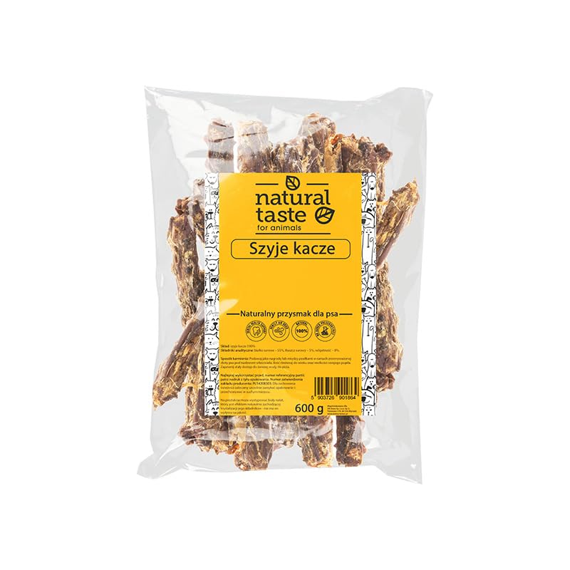 DOLINA NOTECI Natural Taste naturalny przysmak gryzaki dla psa szyje kacze 600 g