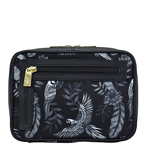 Anuschka Travel Jewellery Organizer - Wanderlust Collection - Nylon Fabric with Genuine Leather Trim and Artwork Print2