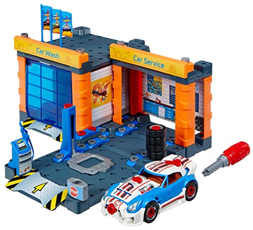 Theo Klein 8015 Hot Wheels Service Station, Autowerkstatt mit Hebebühne und Waschstraße, inklusive Auto und Werkzeug für… – Bild 5