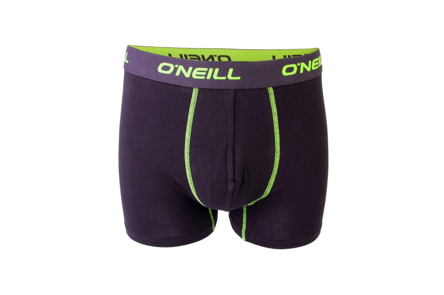 O'Neill Boxer da uomo in tinta unita Sport Boxer M L XL XXL 95% cotone uomo trunk mutandine senza intervento confezione da 6 pezzi nero rosso blu