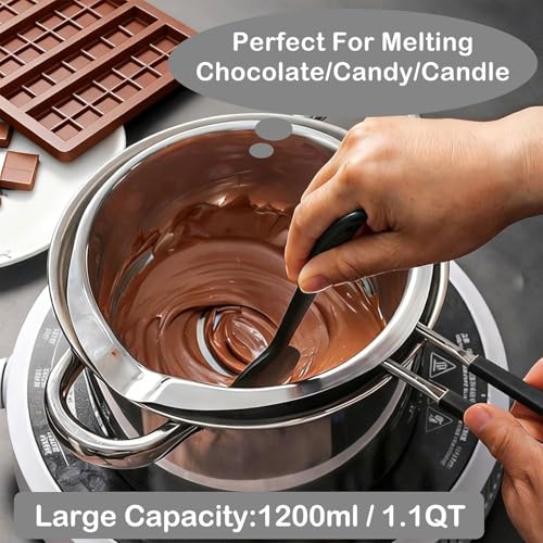 Juego profesional de repostería con caldera doble de acero inoxidable 4