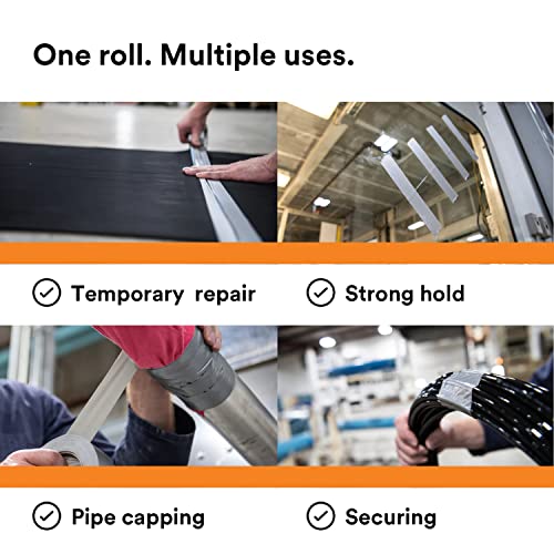 3M Talc General Use Duct Tape 2929, Silver, 1.88 In X 50 Yd, 5.5 Mil, Individually Wrapped Conveniently Packaged #TOP4