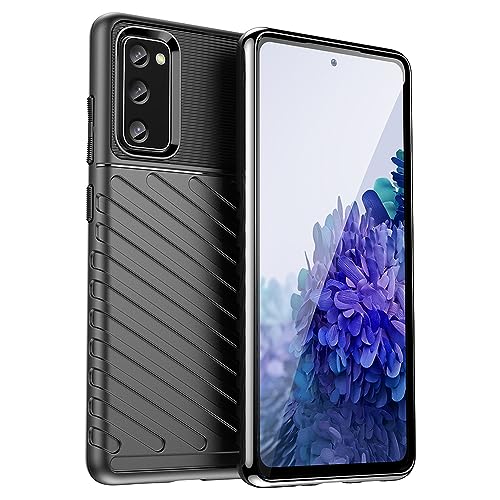 Image of amazon basics Shockproof Mobile Cover for Samsung Galaxy S20 FE 5G / 4G (360 Degree Protection | Protective Design | Anti-Scratch Tough Slim TPU Case), Black