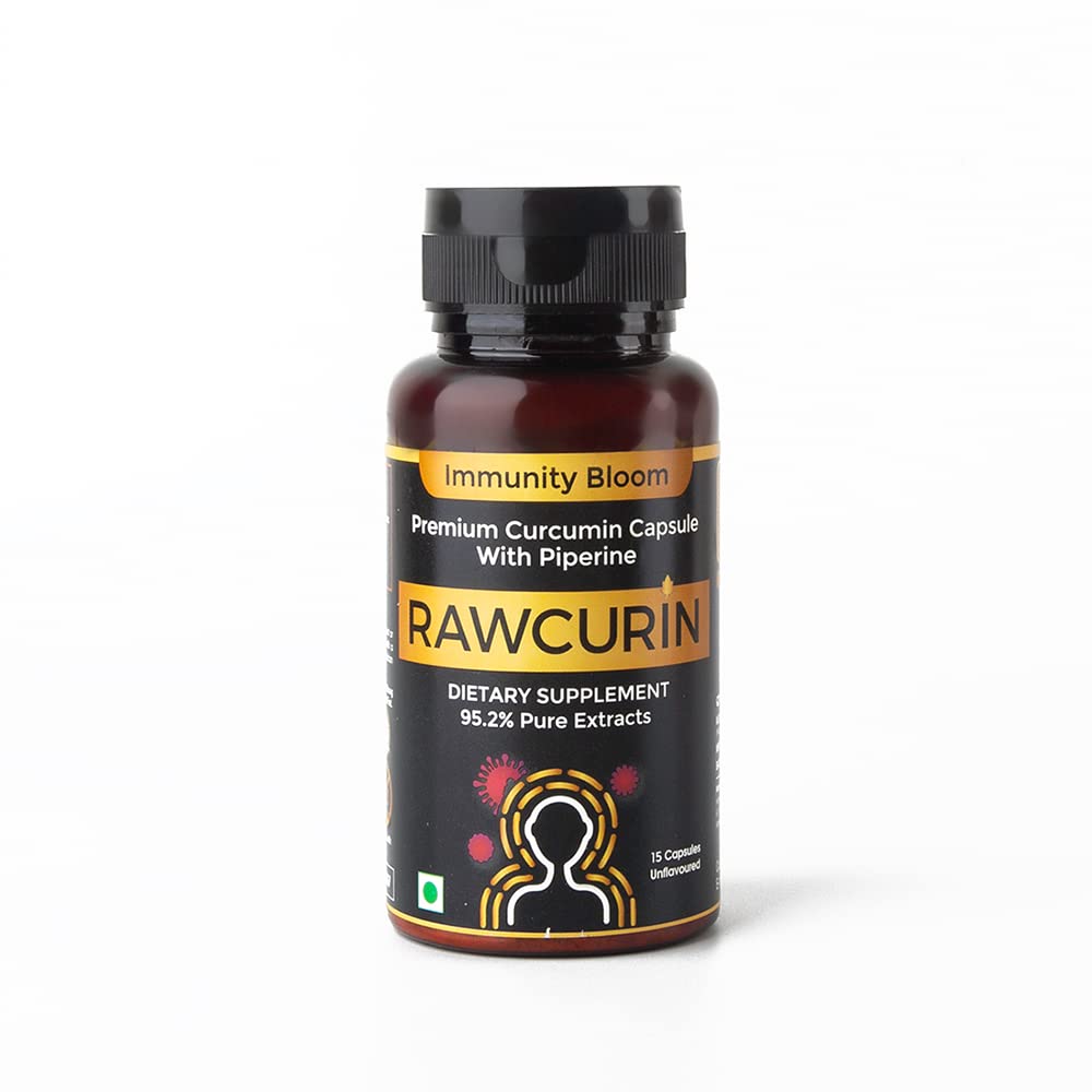 Curcumin With Piperine Supplement With 95% Pure Curcuminoids For Men & Women, Best For Boosting Immunity, Joint Support, Healthy Skin | Healthy Inflammatory Response - 15 Vegetarian Capsules-image-45