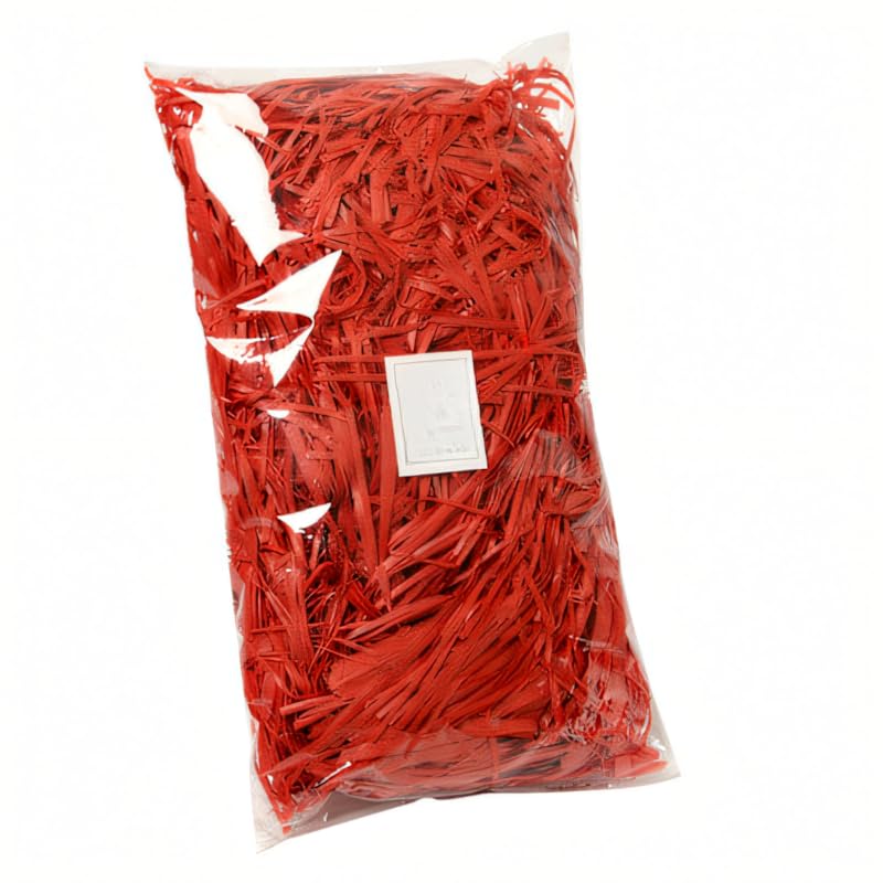 BPABDEITR Papier De Soie Déchiqueté, Cadeau, Coupe Froissée, Multicolore, Paquet De 2 À 8, 100g(Rosso,100g*8Pack)