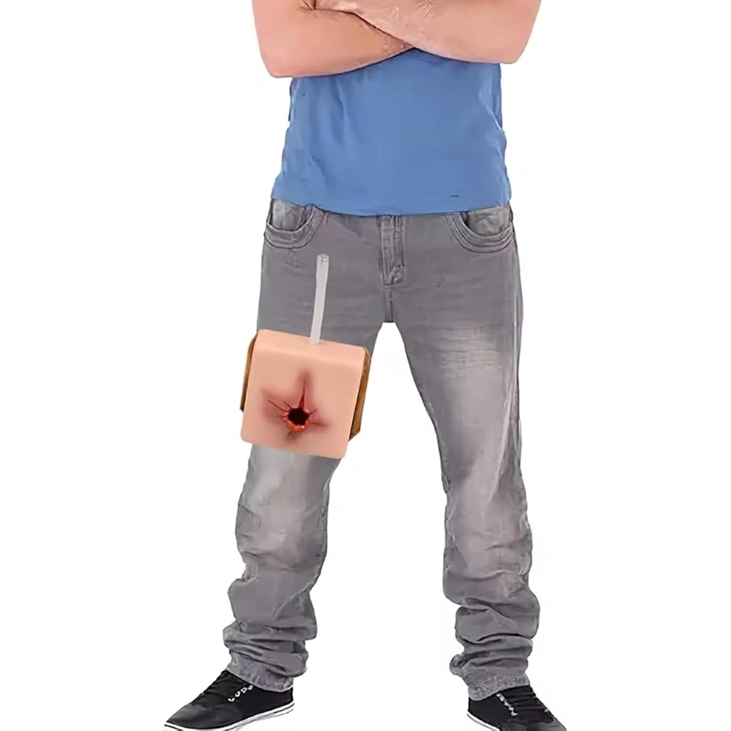 Entrenador para torniquetes de control de hemorragias, kit de entrenamiento para detener hemorragias, material de silicona, diseño ponible, reutilizable, para clases de medicina, prácticas de primeros