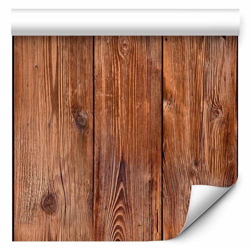murando Vlies Tapete Deko Panel Fototapete Wanddeko 10 m Tapetenrolle Mustertapete Wandtapete modern design Dekoration - Holz 1602-13