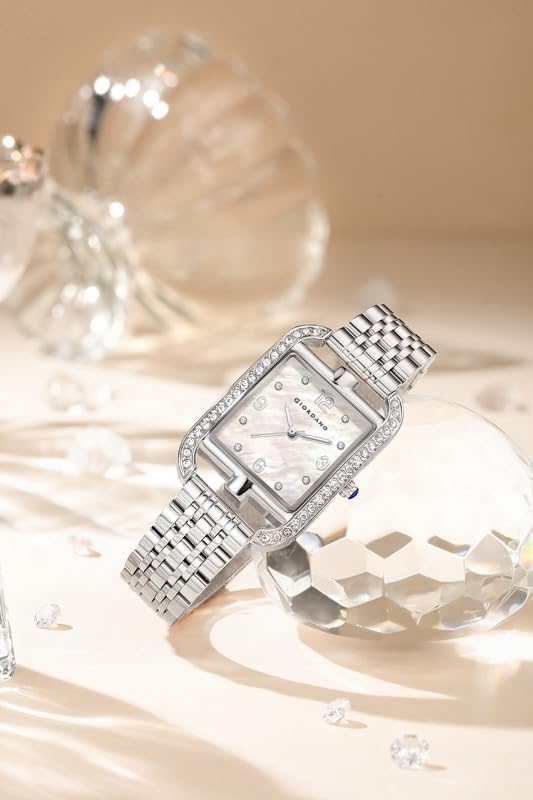 Image of Giordano Analog Watch for Women- Stylish Dial with Crystal Accents, Metal Strap, Quartz Movement - Elegant Accessory for Special Occasions - GZ-60108