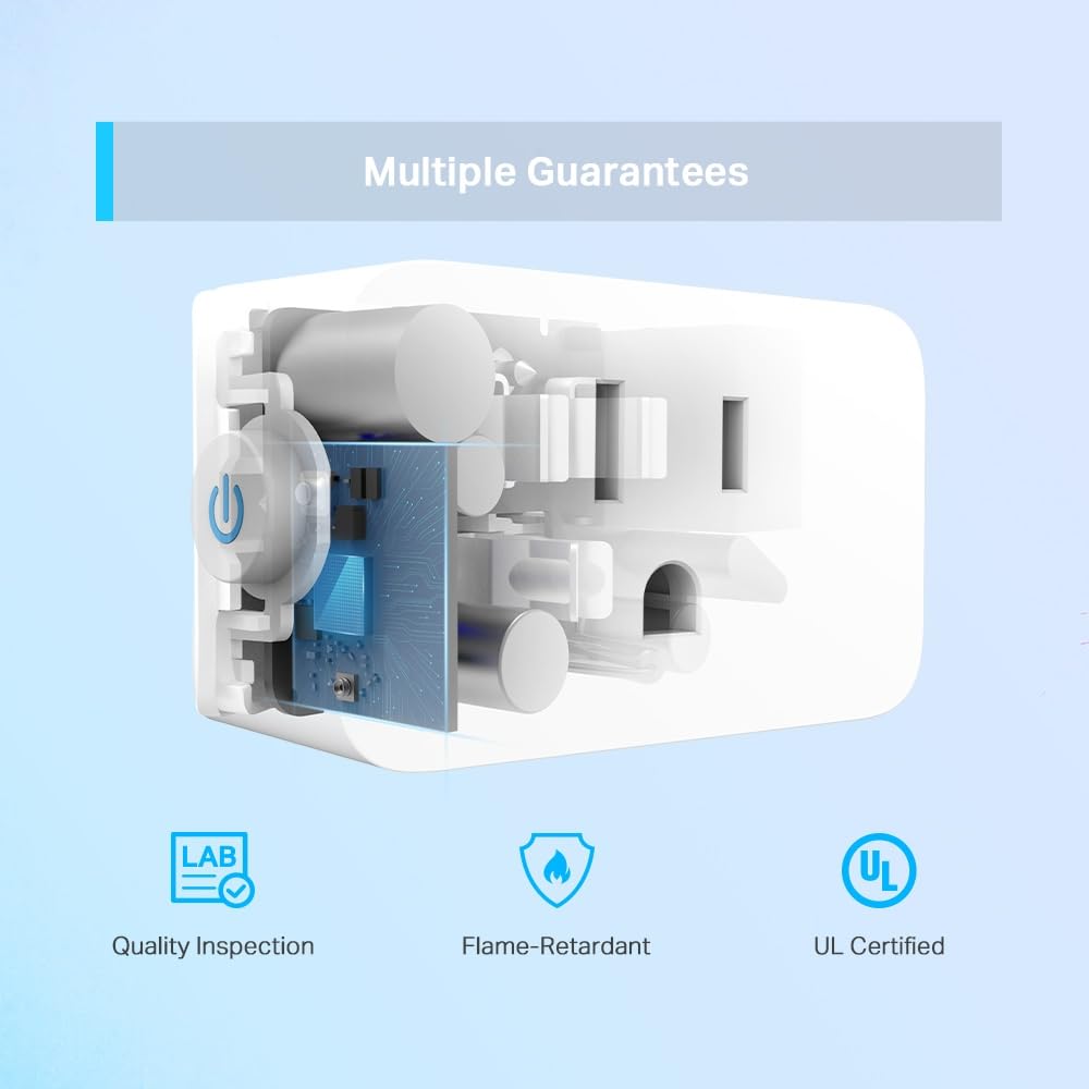 Tapo P125M Matter Presa Smart Italiana, Monitoraggio Energia, WiFi Intelligente Smart Plug, Compatibile con Alexa e Google Home, Controllo Vocale e Remoto, Tempo di Preselezione