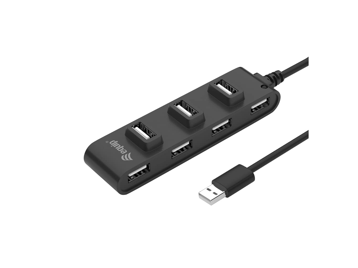 Equip 128957 USB 2.0 Interface Hub 480 Mbit/S, Black