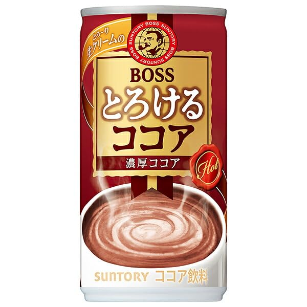 Amazon.co.jp: サントリー 【HOT用】BOSS(ボス) とろけるココア 185g缶