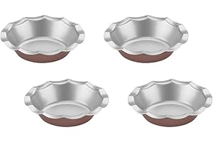 Cuisinart CMBM-4FLTBZ Mini Fluted Tartlet Pan Set, Fluted Pie Pans, 5-Inch, 4-Piece