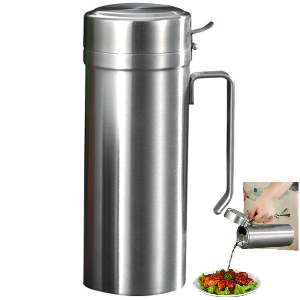 Olla de aceite de acero inoxidable Glixoft con diseño hermético de alta durabilidad