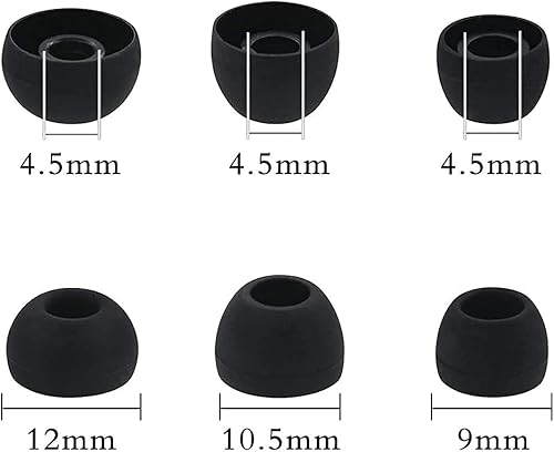 Miniatura 4 de Puntas para los oídos compatibles con JBL Endurance Race Sport Earbuds, 6 pares de tamaños SML de repuesto de silicona suave, compatible con JBL