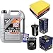 Produktbild Filter Set Inspektionspaket 5 Liter Liqui Moly Motoröl Top Tec 4200 5W-30 SCT Germany Kraftstofffilter Luftfilter Ölfilter