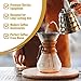 Barista Warrior Compatible for Chemex, Hario V60 & popular coffee makers, Pour Over Coffee Filters- Reusable and Permanent Coffee Cone Dripper (Copper Coated)