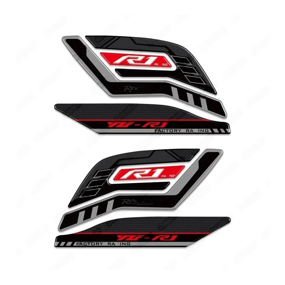 Rg1xte Red 01 Fuel Tank Pad Motorcycle Fuel Tank Pad Protector For Yzf R1 R1m Yzfr1 2015-2023 Motorbike Gas