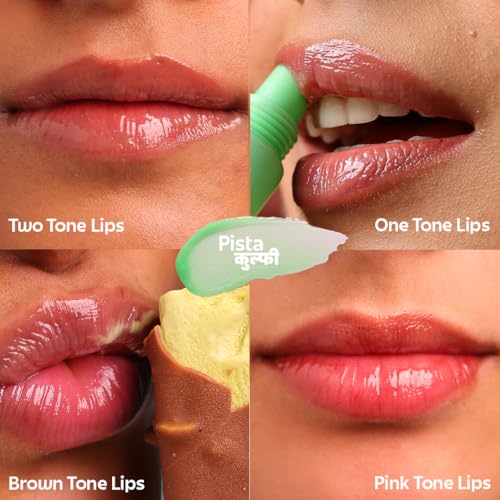 Image of Rivona Naturals Tinted Peptide Lip balm with SPF 30 (Pista Kulfi)