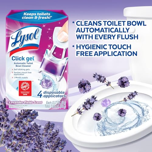 Image of Lysol Automatic Toilet Bowl Cleaner, Lavender, (Pack of 4, 24 Count Total)