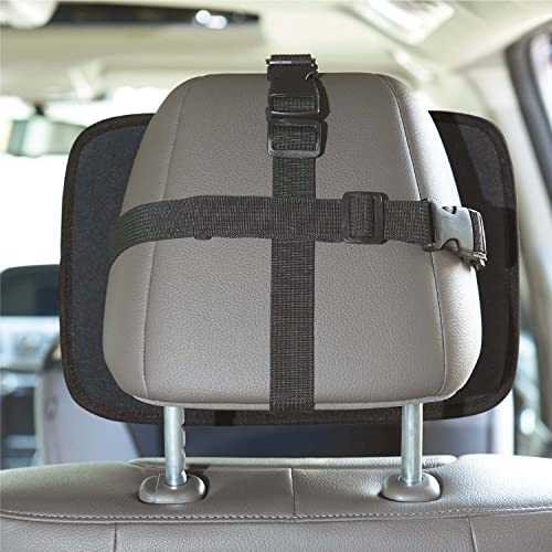 Image of Nuby Backseat Baby Mirror with Fully Adjustable Straps, Shatter Resistant, Installs in Seconds, Black (Pack of 2)