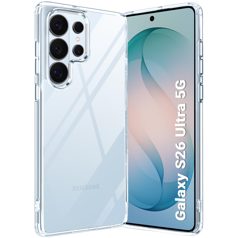 TheGiftKart Ultra-Hybrid Crystal Clear Back Case Cover for Samsung Galaxy S2VI Ultra 5G (2026) | Shockproof Design | Hard Back Cover Case for Samsung Galaxy S2VI Ultra 5G (PC & TPU, Transparent)