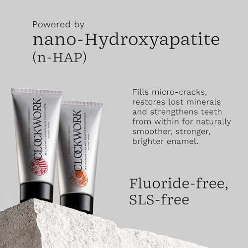 Image of Clockwork Kids Toothpaste Combo | Strawberry Watermelon 80g + Orange Vanilla 80g | 5% HydroXy (Nano-Hydroxyapatite + Xylitol) | Enamel Repair & Cavity Protection | Fluoride Free, SLS Free