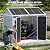 CDCASA 8x6 FT Resin Storage Shed with Floor, Waterproof Large Outdoor Shed & Lockable Door, 2 Windows, Heavy Duty Outside Plastic Tool Shed for Backyard Patio Poolside Garden Lawn