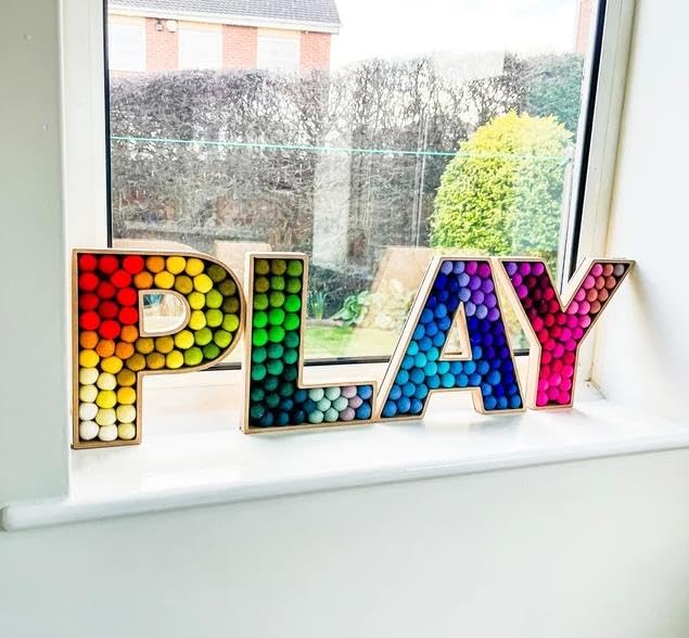 22cm DIY Wooden Fillable Letter P, Fillable Letters & Numbers Shapes