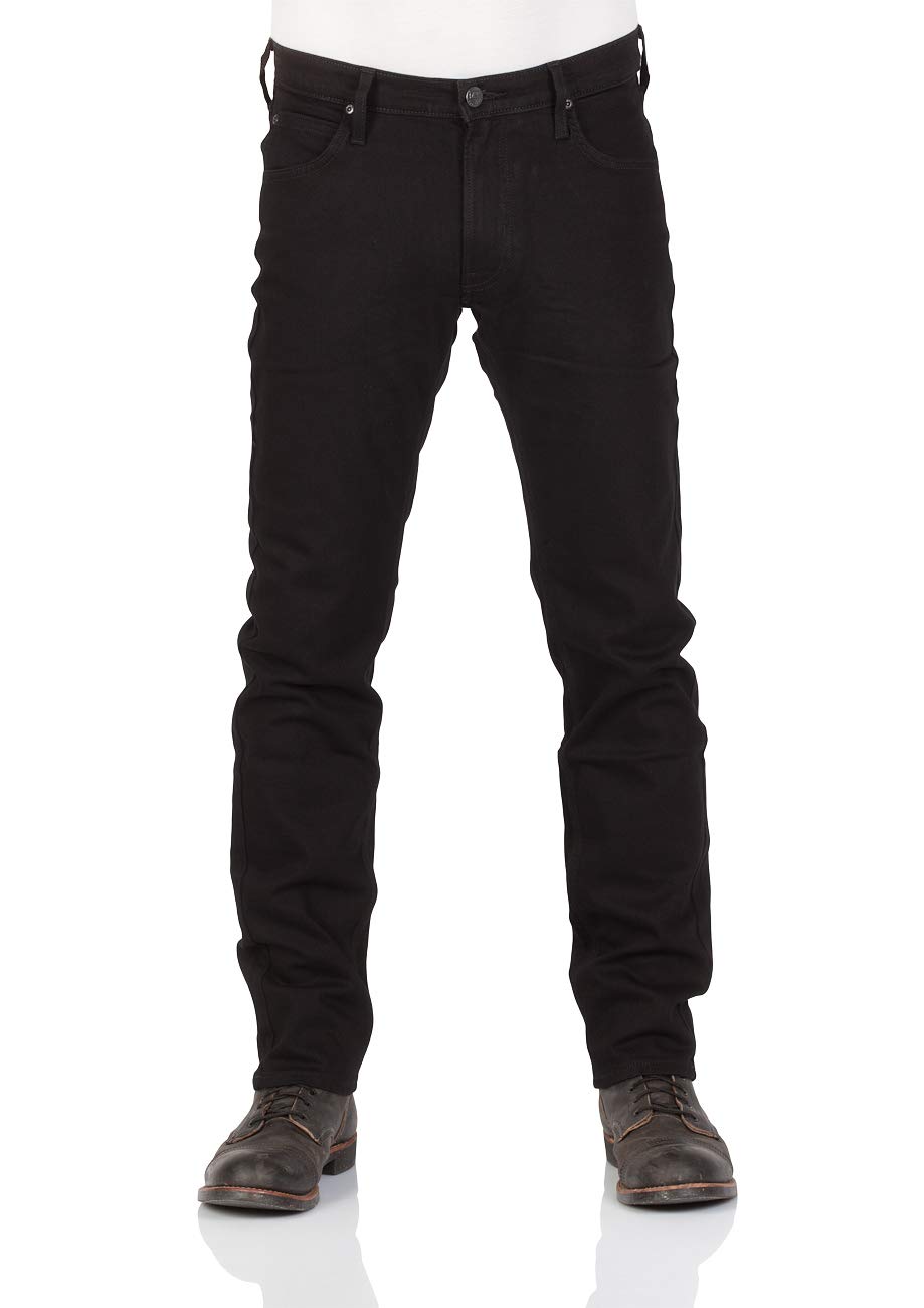 Lee Men's Daren Zip Fly Jeans, Black Rinse, 34W / 32L EU