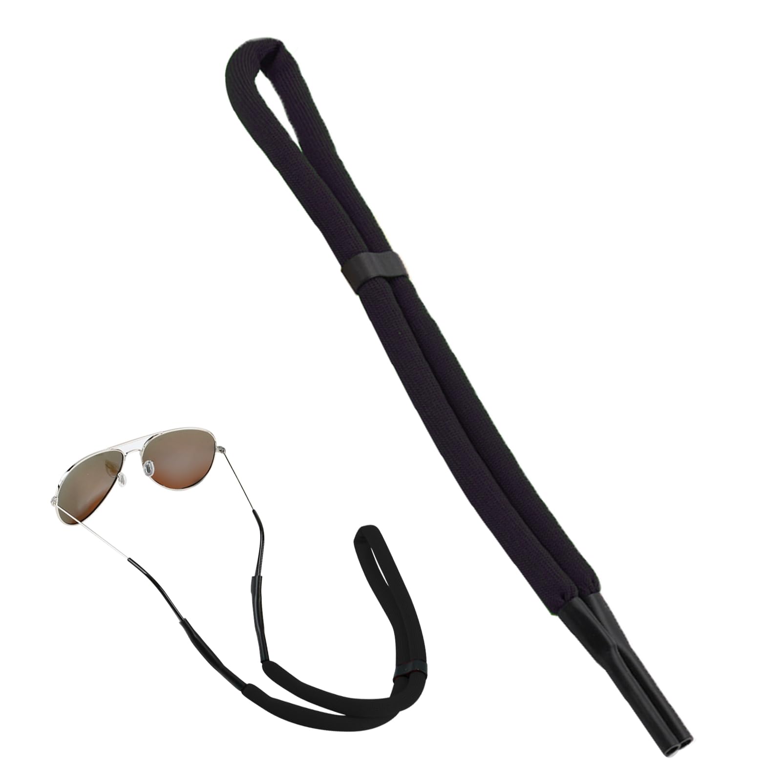 Dorart Home Correa Impermeable para Gafas de Sol, Correa Deportiva para Gafas, Correa Antideslizante para Gafas para Mujeres, Hombres y Niños, Hebilla Cuadrada Negra - Antideslizante - Ajustable