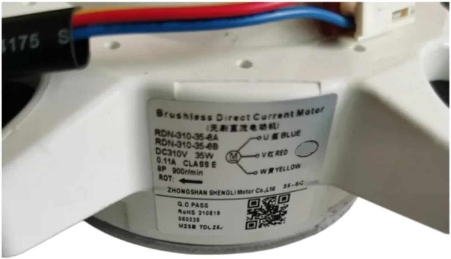 Air Conditioner DC310V 35W 0.11A Brushless DC Motor,compatible For AUX， RDN-310-35-8A/B External Fan Motor Replacement