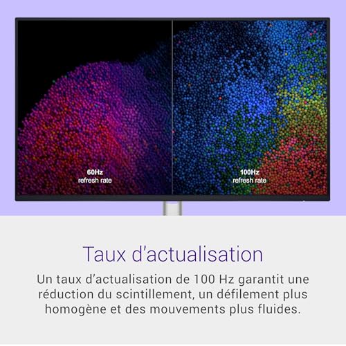 Dell P2425H 24" Full HD (1920x1080) Écran PC, 100Hz, IPS, 5ms, 99% sRGB, USB-C, DisplayPort, HDMI, VGA, 4X USB, Garantie 3 Ans, Noir