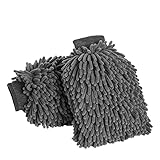 2 Pack Car Wash Mitt - Microfiber Wash Mitt, Chenille Premium Scratch-Free Microfiber Mitt Works,...