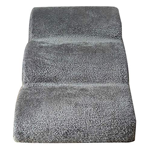 XGZ 3 Steps Pet Stairs Dog Climber Ladder Sofa Bed Stairs Ladder Washable Cover for Dogs Cats,604239 cm